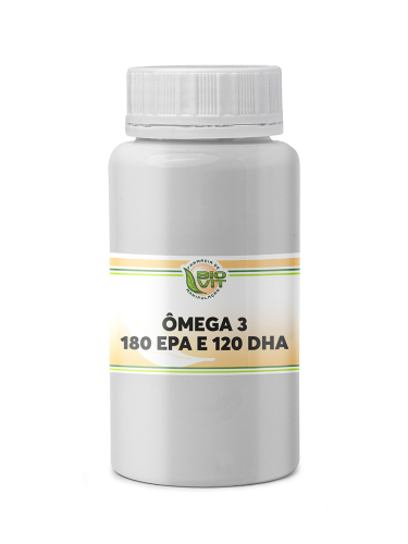 Ômega 3 - 180 EPA e 120 DHA 60 Cápsulas