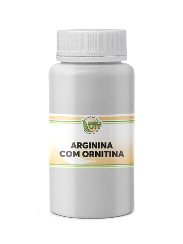 Arginina + Ornitina 90 Cápsulas – Pré Treino